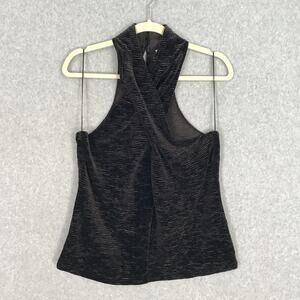 ACOS&A Velvet Tank Top Large Chocolate Twist High Neck‎ Forest Whimsigoth Witchy